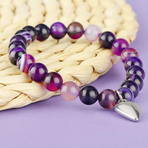 هدايا عيد الأم مربية، هدايا سوار مربية للمربية شكرا لك هدية الخرز العقيق الأرجواني هدايا مربية لعيد الأم، أفضل هدية مربية، هدية معلم الرعاية النهارية، هدية جليسة الأطفال، هدية مقدمي الرعاية in Kuwait