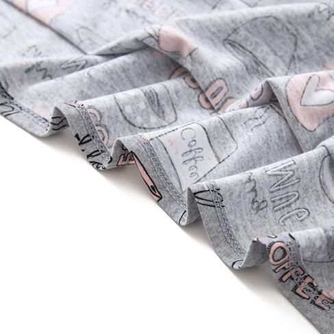 SISKIN Nightgowns for Women Cotton Sleep Shirts Womens Nightgown Short Sleeves Print Night Shirts Soft Sleepwear in Saudi Arabia