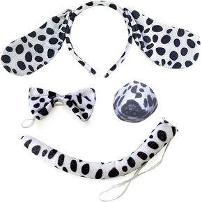 4 قطع من شريط راس دلماسي للهالوين، ربطة انف وذيل منقط، اذني كلب جرو، ربطة راس على شكل حيوانات، عصابات شعر للنساء، زي تنكري للكريسماس واعياد الميلاد in Kuwait