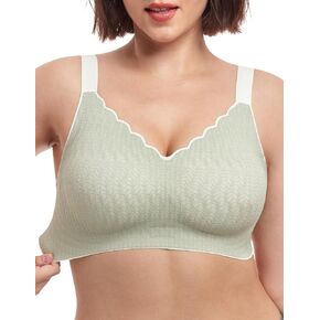 Ultimate Comfort Wireless Bra with Support and Lift C-F Cup,Silky Smooth Seamless Bras,No Underwire,Wirefree Bra