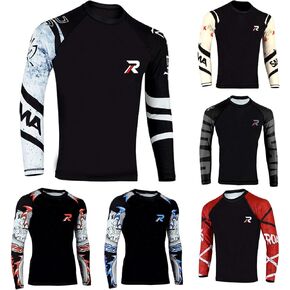 Roar Rash Guard Long Short Sleeve MMA Grappling Jiu Jitsu Training Gear Fight Shirts
