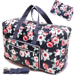 Large Foldable Travel Duffel Bag, Sports Tote Gym Bag For Women with Trolley Sleeve Weekender Overnight Carry On Checked Luggage Bag Hospital Bag Tote Shoulder Handbag Bag in Kuwait