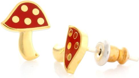 أقراط لاوناتو إيبوكسي على شكل فطر للنساء والفتيات باللون الأسود والأرجواني والأحمر in Kuwait