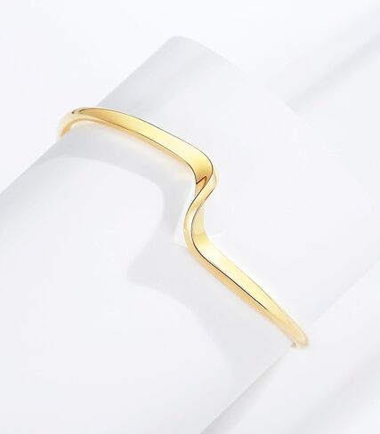 سوار RIMAYZI مطلي بالذهب عيار 14 قيراط للنساء، سوار ذهبي، هدية قابلة للتعديل in Kuwait