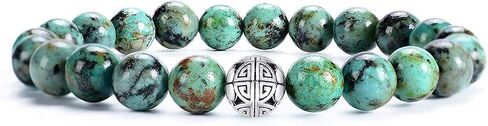 Handcrafted Gemstone Healing Energy Bracelets 925 Sterling Silver Double Happiness Pendant Natural Wellness for Women 8mm Beads in Saudi Arabia