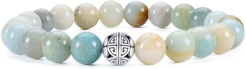 Handcrafted Gemstone Healing Energy Bracelets 925 Sterling Silver Double Happiness Pendant Natural Wellness for Women 8mm Beads in Saudi Arabia