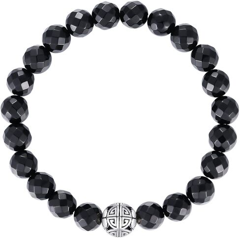 Handcrafted Gemstone Healing Energy Bracelets 925 Sterling Silver Double Happiness Pendant Natural Wellness for Women 8mm Beads in Saudi Arabia