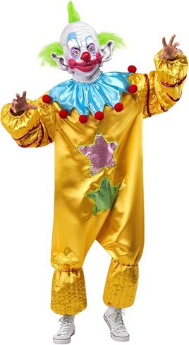 Rubie's Men's Killer Klowns from Outer Space Deluxe Overhead Latex Mask, Shorty, One Size, As Shown, One Size in Saudi Arabia