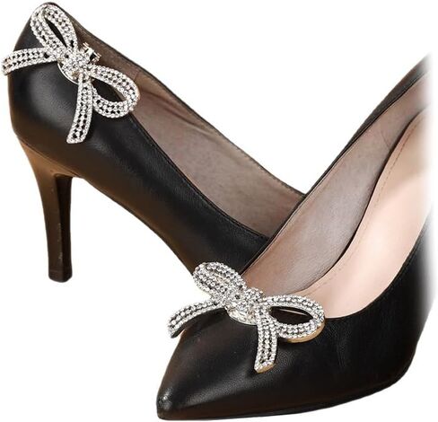 Shoe Clips for Women Dress Shoes Elegant Rhinestone Shoe Accessories 2PCS Crystal Shoe Decoration Detachable Shoe Buckles Wedding Party in Saudi Arabia