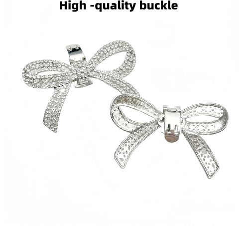Shoe Clips for Women Dress Shoes Elegant Rhinestone Shoe Accessories 2PCS Crystal Shoe Decoration Detachable Shoe Buckles Wedding Party in Saudi Arabia