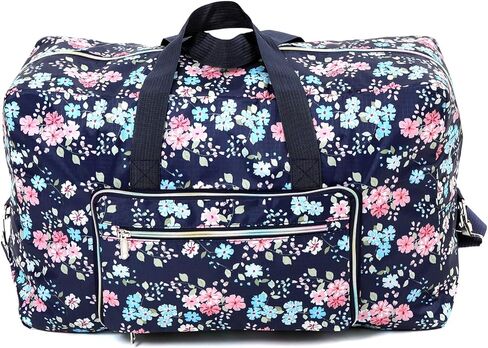 Large Foldable Travel Duffel Bag, Sports Tote Gym Bag For Women with Trolley Sleeve Weekender Overnight Carry On Checked Luggage Bag Hospital Bag Tote Shoulder Handbag Bag in Kuwait