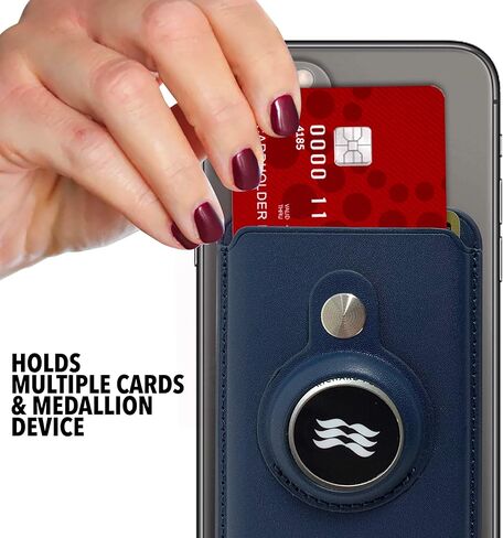 محفظة إكسسوارات Cruise On Princess Medallion (للنساء) من الجلد مع حامل ميدالية المحيط في 2023 و2024 و2025 in Kuwait