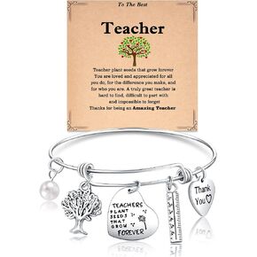 Tarsus Teacher Bangle Bracelet Appreciation Gifts Best Thank You Teacher Gifts for Women in Saudi Arabia