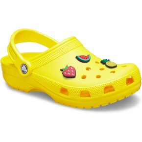 Crocs Mens and Womens Classic Clog w/Jibbitz Charms 3-Packs