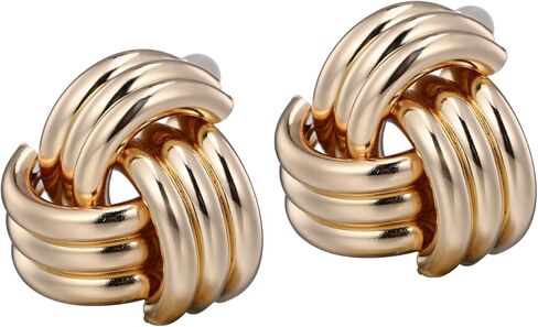 JAZTAKU 6 أزواج من الأقراط الهندسية الذهبية الكبيرة للنساء أقراط بوهو خمر أقراط الصيف الشاطئ in Kuwait