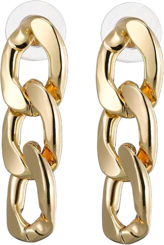 JAZTAKU 6 أزواج من الأقراط الهندسية الذهبية الكبيرة للنساء أقراط بوهو خمر أقراط الصيف الشاطئ in Kuwait