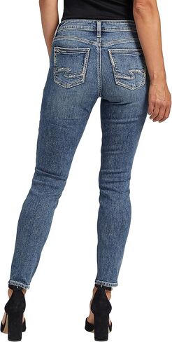 شركة Silver Jeans Co. بنطال جينز Elyse الضيق متوسط ​​الارتفاع للنساء in Kuwait