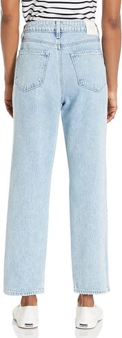 PAIGE womens Noella Straight Mid Rise Above the Ankle Length in Doretta Jeans in Kuwait