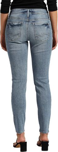 شركة Silver Jeans Co. بنطال جينز Elyse الضيق متوسط ​​الارتفاع للنساء in Kuwait