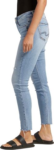 شركة Silver Jeans Co. بنطال جينز Elyse الضيق متوسط ​​الارتفاع للنساء in Kuwait