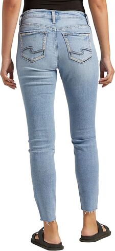 شركة Silver Jeans Co. بنطال جينز Elyse الضيق متوسط ​​الارتفاع للنساء in Kuwait