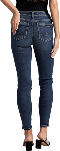 شركة Silver Jeans Co. بنطال جينز Elyse الضيق متوسط ​​الارتفاع للنساء in Kuwait