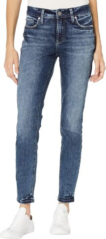 شركة Silver Jeans Co. بنطال جينز Elyse الضيق متوسط ​​الارتفاع للنساء in Kuwait