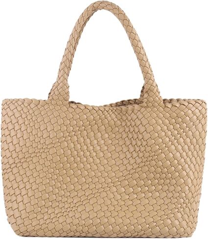 Woven Bag for Women，Vegan Leather Handwoven Tote Bags with Purse Shopper Bag Large Shoulder bag in Saudi Arabia