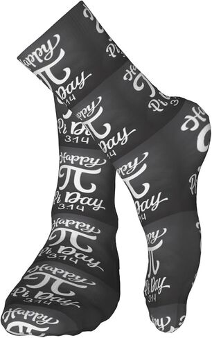Rqzwdq Funny Pi Day Spiral Pi Math 3.14 Socks Winter Sock Unisex Sports Socks Casual Dress in Saudi Arabia