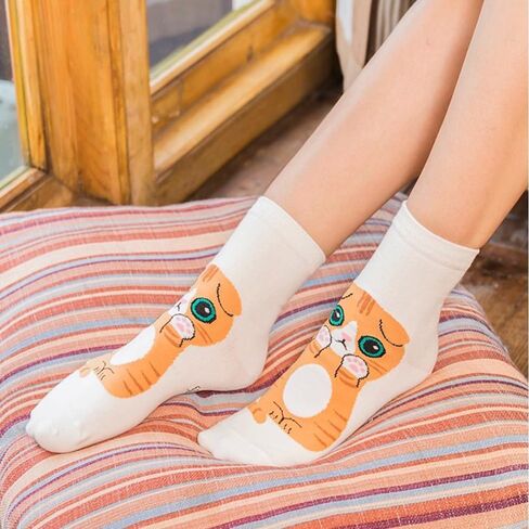 Cat Socks Women,Cute Socks for Women,Animal Socks,Gifts for Cat Lovers,Cute Gifts for Friends. in Kuwait
