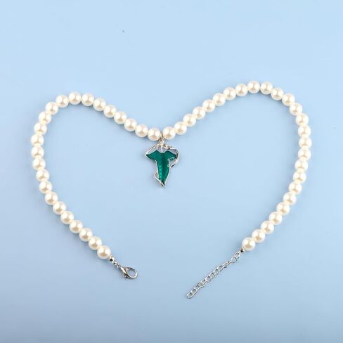 UJIMS Movies Inspired Jewelry Elven Green Leaf Brooch Movie Fans Necklace for BFF Arwen Evening Star Butterfly Brooch in Saudi Arabia