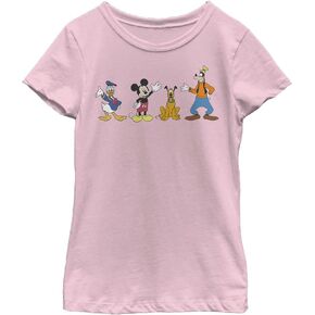 Disney Characters 4 Friends Girl's Solid Crew Tee in Kuwait