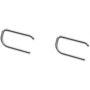 Minimalist Staple Line Cuff Hoop Earrings Sterling Silver for Women Girls Fashion Personalise Ear Piercing Climber Earring 2nd Hole in Kuwait