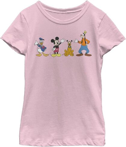 Disney Characters 4 Friends Girl's Solid Crew Tee in Kuwait