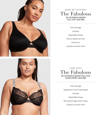 Victoria's Secret The Fabulous Full Cup Bra, Very Sexy, Bras for Women (34B-42DDD) in Saudi Arabia