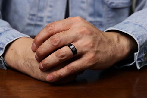 Metro Jewelry Black Zirconium or Stainless Steel Classic Beveled Edge Band Ring for Men - 8 MM Wide Ring - Anniversary Ring Size 7 to 12 in Saudi Arabia