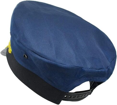 Adult Sailor Hat - Yacht Captain Hat - Nautical Navy Blue and White Admiral Boater Pilot Caps Set of 2 in Saudi Arabia