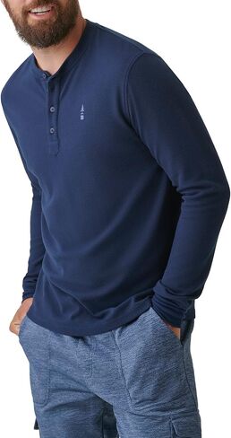 BASS OUTDOOR Men's Henley Long Sleeve Tee in Saudi Arabia