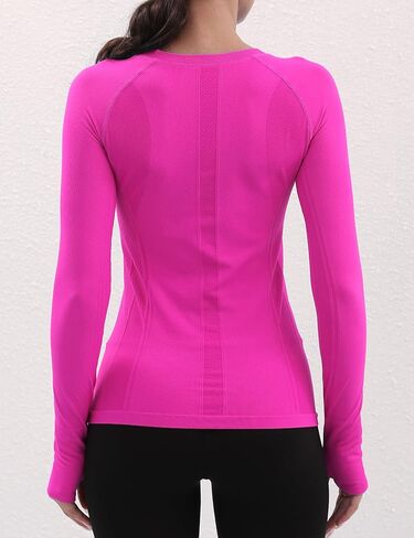 Long Sleeve Workout Tops for Women Slim Fit,High-Stretch & Ultra-Soft Yoga Athletic Long Sleeve Shirts with Thumbhole in Kuwait