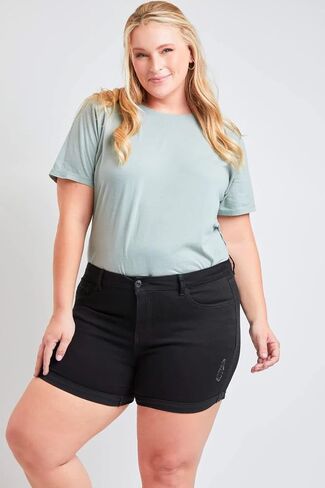 Royalty For Me Women's 1 Button High Rise Cuffed Shorts in Saudi Arabia