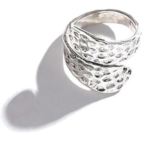 Moissanite Rings for Women Cubic Zirconia Rings Pearl Rings Silver Stackable Rings Trendy Dainty Rhinestone Knuckle Rings Boho Thumb Ring Statement Chunky Band Rings for Teen Girls Christmas Gifts for Teens