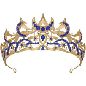 SWEETV Tarot Tiara Crown Queen Crowns for Women Princess Tiara Diadem for Halloween Costume Cosplay Party in Saudi Arabia