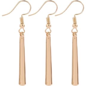 XHBTS One Piece Zoro Earrings - Gold Clip On Anime Cosplay Earrings for Anime Lovers 3 Set with Mini Cloth and Mini Box(Hook Earrings)