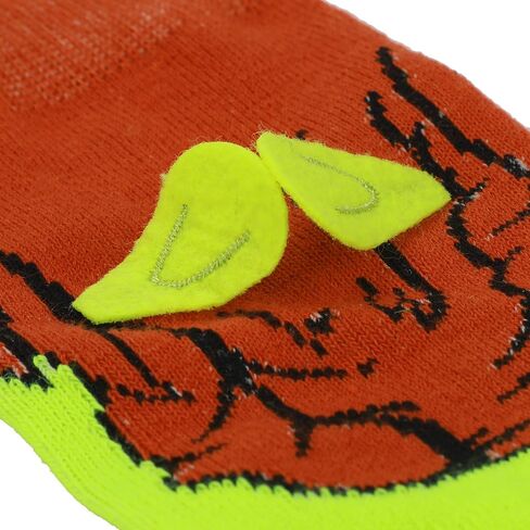 Shrek Fiona & Shrek Faces With 3D Ears Men's Green Casual Crew Socks in Saudi Arabia
