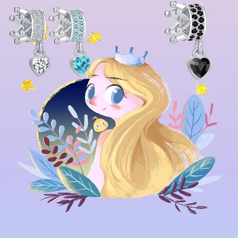 OutstandLong Pincess تاج Daddy's Little Girl الوردي كريستال الخرز لأساور الفتيات in Saudi Arabia