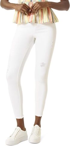 HUE Women's Ripped Denim High Rise Skimmer Legging in Saudi Arabia