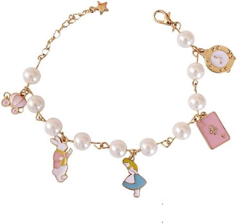 مجموعة مجوهرات Ivy & Clover Movie Entertainment TV Jewelry (Alice in Wonderland نمط مستوحى من المينا) in Kuwait