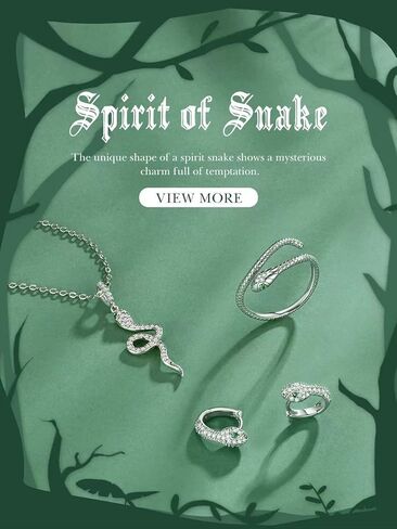 بريسنتسكي خاتم على شكل ثعبان قابل للتعديل للنساء من الفضة الاسترلينية، خاتم سليذرين، خاتم دراكو مالفوي بتصميم ثعبان، هدايا للرجال والنساء، مجوهرات قوطية عتيقة in Kuwait