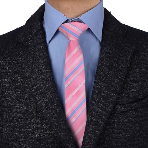 ربطة عنق رفيعة من الحرير 100% من EPOINT للرجال، ربطات عنق رفيعة خالية من التجاعيد 5 أنماط in Kuwait