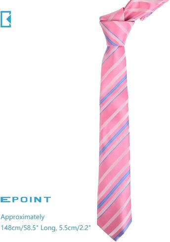 ربطة عنق رفيعة من الحرير 100% من EPOINT للرجال، ربطات عنق رفيعة خالية من التجاعيد 5 أنماط in Kuwait